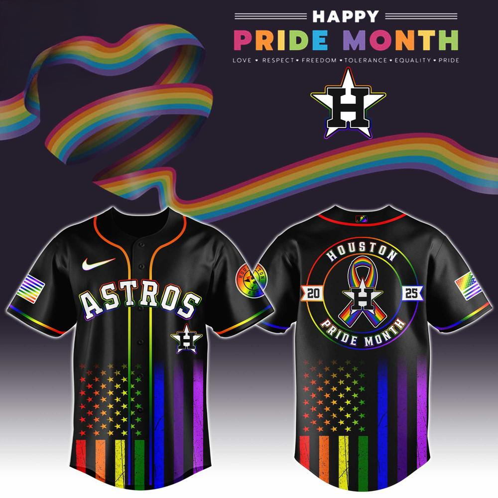 Houston Astros Special Pride Month Jersey Houston Astros Merch Sentimental Father's Day Gifts