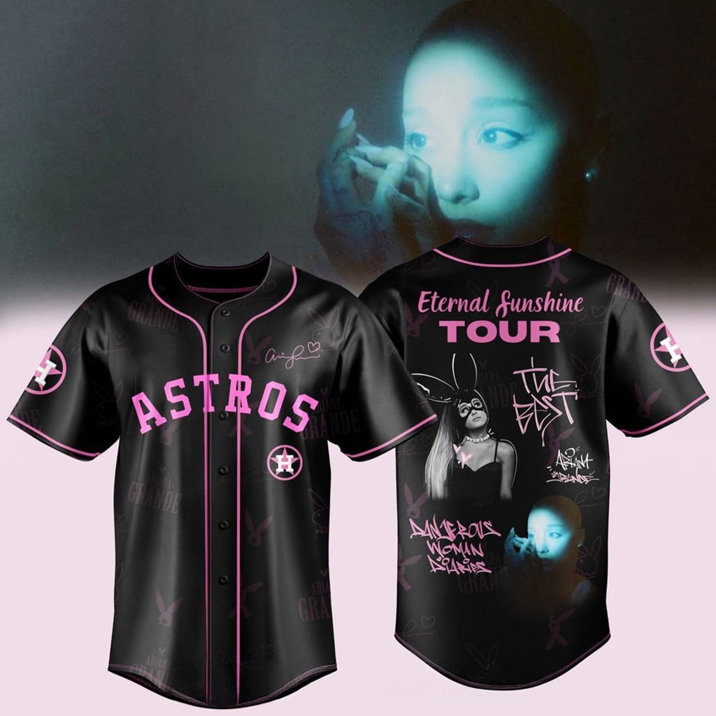 Houston Astros X Ariana Grande Eternal Sunshine Tour 2026 Jersey Houston Astros Merch Fan Gifts