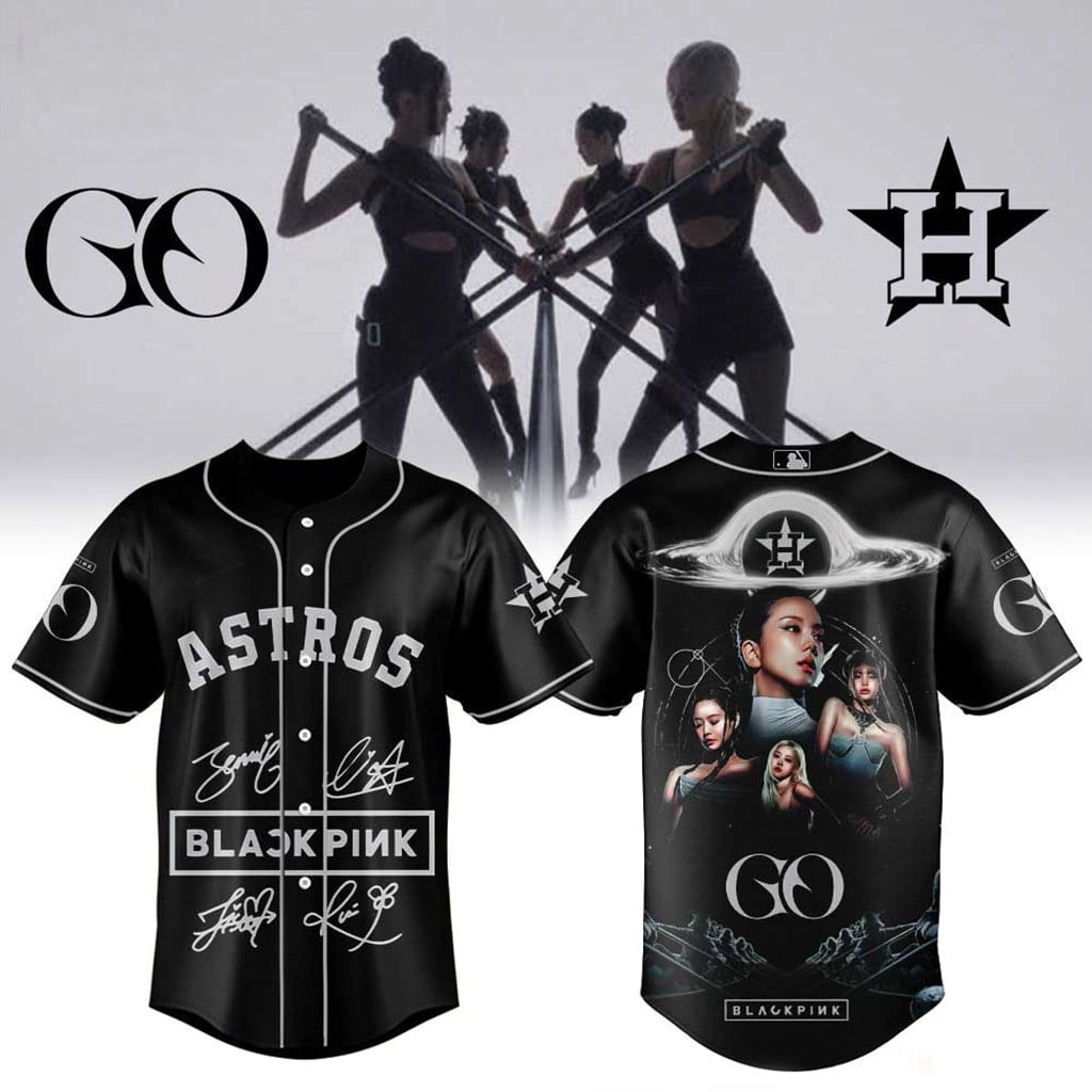 Houston Astros X Blackpink GO MV 2026 Jersey Houston Astros Merch Best Gifts For Friends