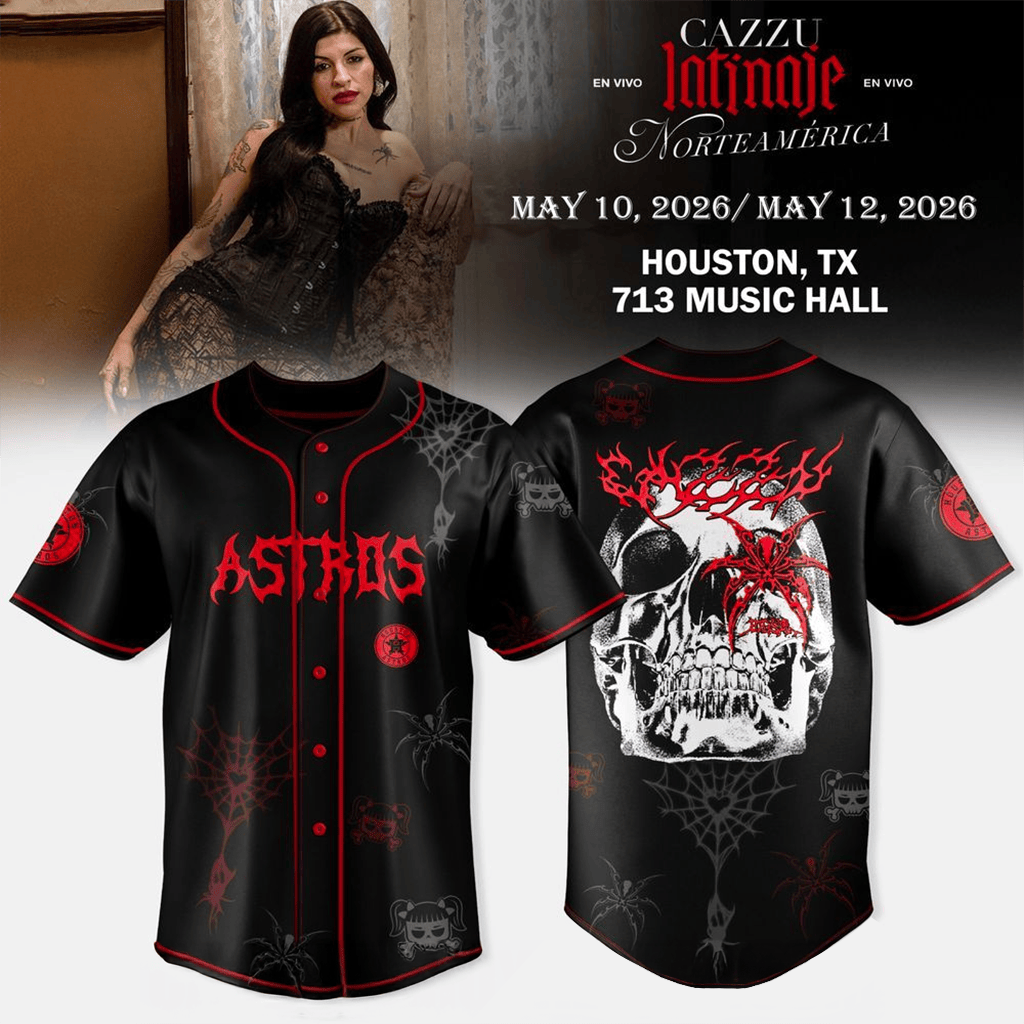 Houston Astros x Cazzu Latinaje En Vivo Tour NA 2026 Jersey Houston Astros Merch Gift For Fans