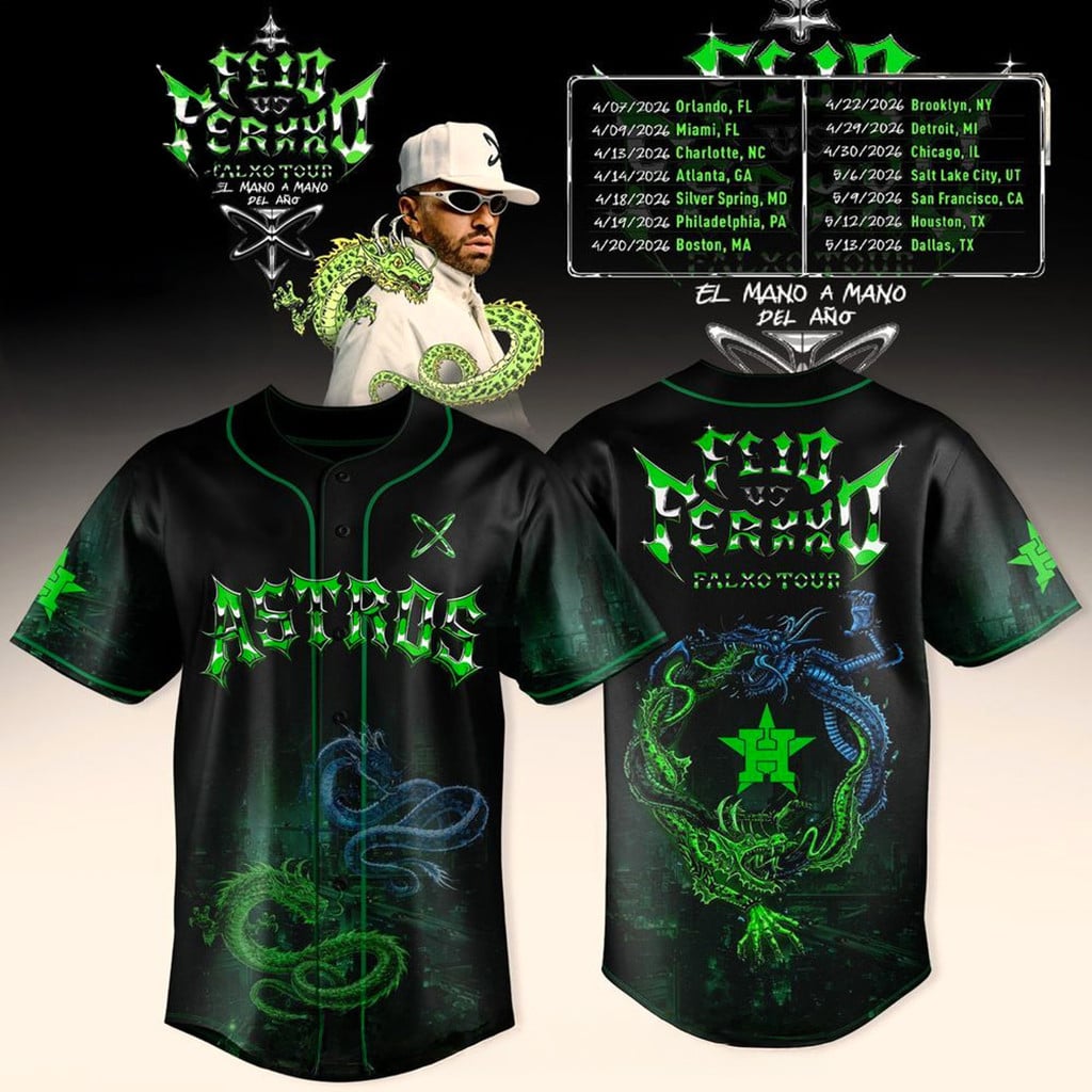 Houston Astros x FEID vs FERXXO Falxo Tour 2026 Jersey Astros Merch Gifts For Fan