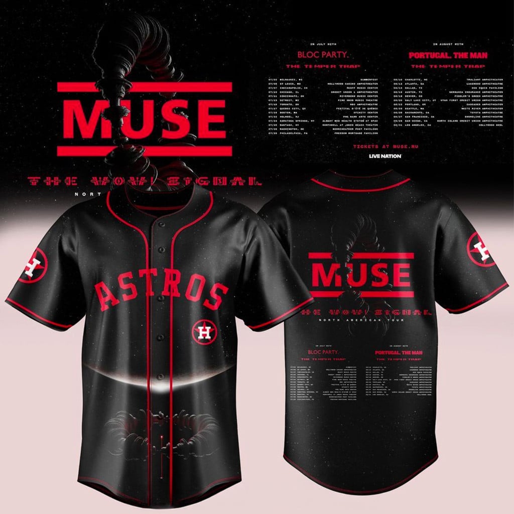 Houston Astros X Muse The WOW Signal Tour 2026 Jersey Houston Astros Merch Unique Fan Gifts