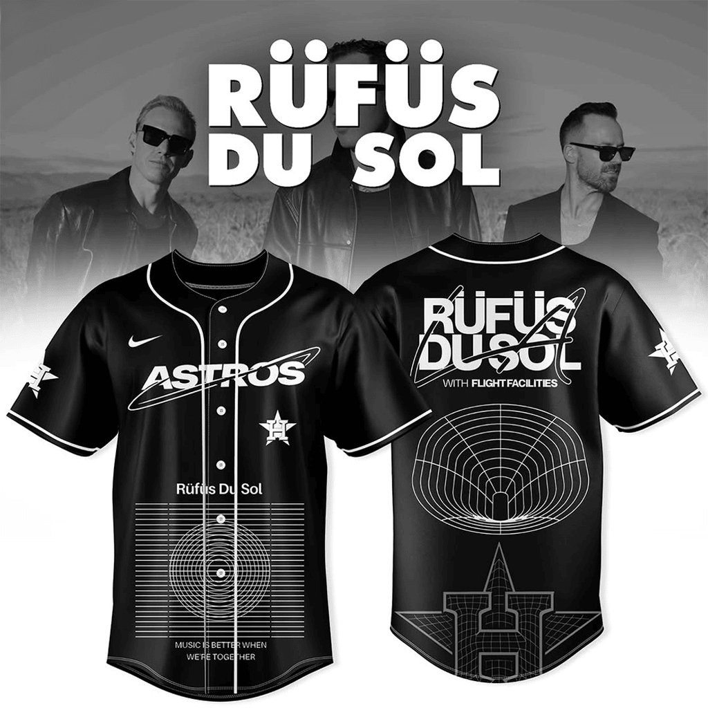 Houston Astros x Rufus Du Sol 2026 Tour Merch Baseball Jersey Fan Merch Gifts For Him