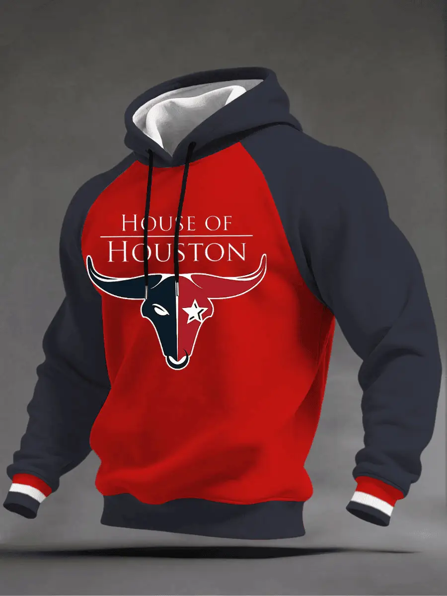 Houston Texans Merch Men's Texans Hoodie Houston Rises Clothing for Game Day