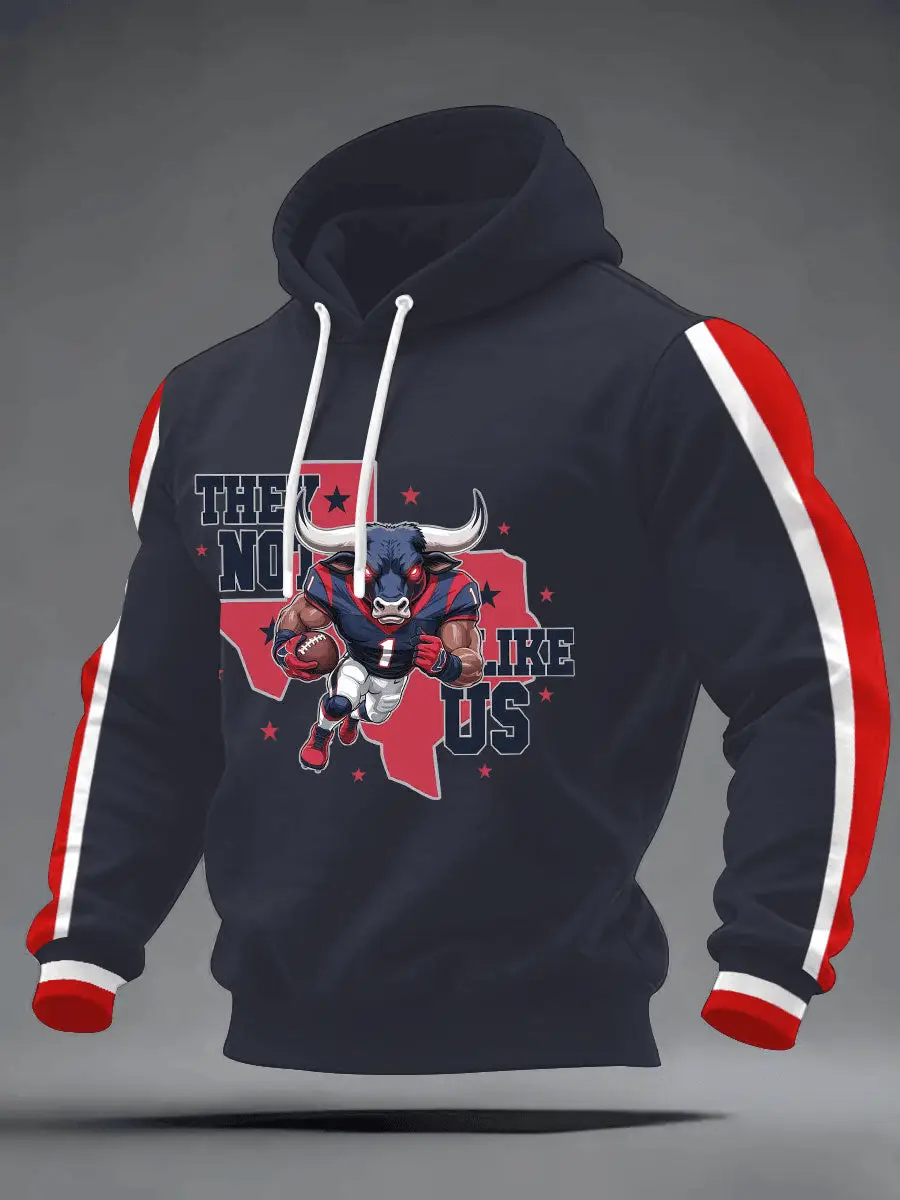 Houston Texans Merch They Not Like Us Texans Hoodie Game Day Outfit for Son