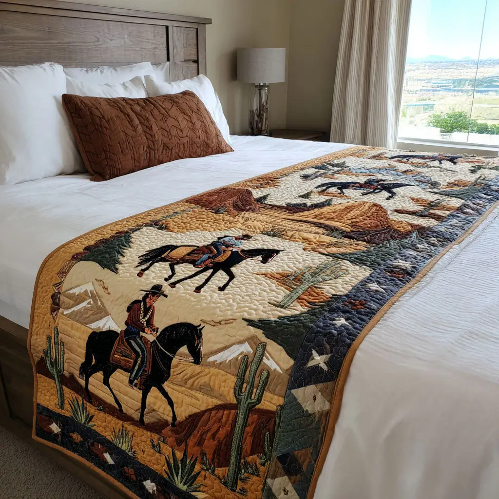 Howdy Horizon Quilted Bed Runner Howdy Horizon Country-Home Gift