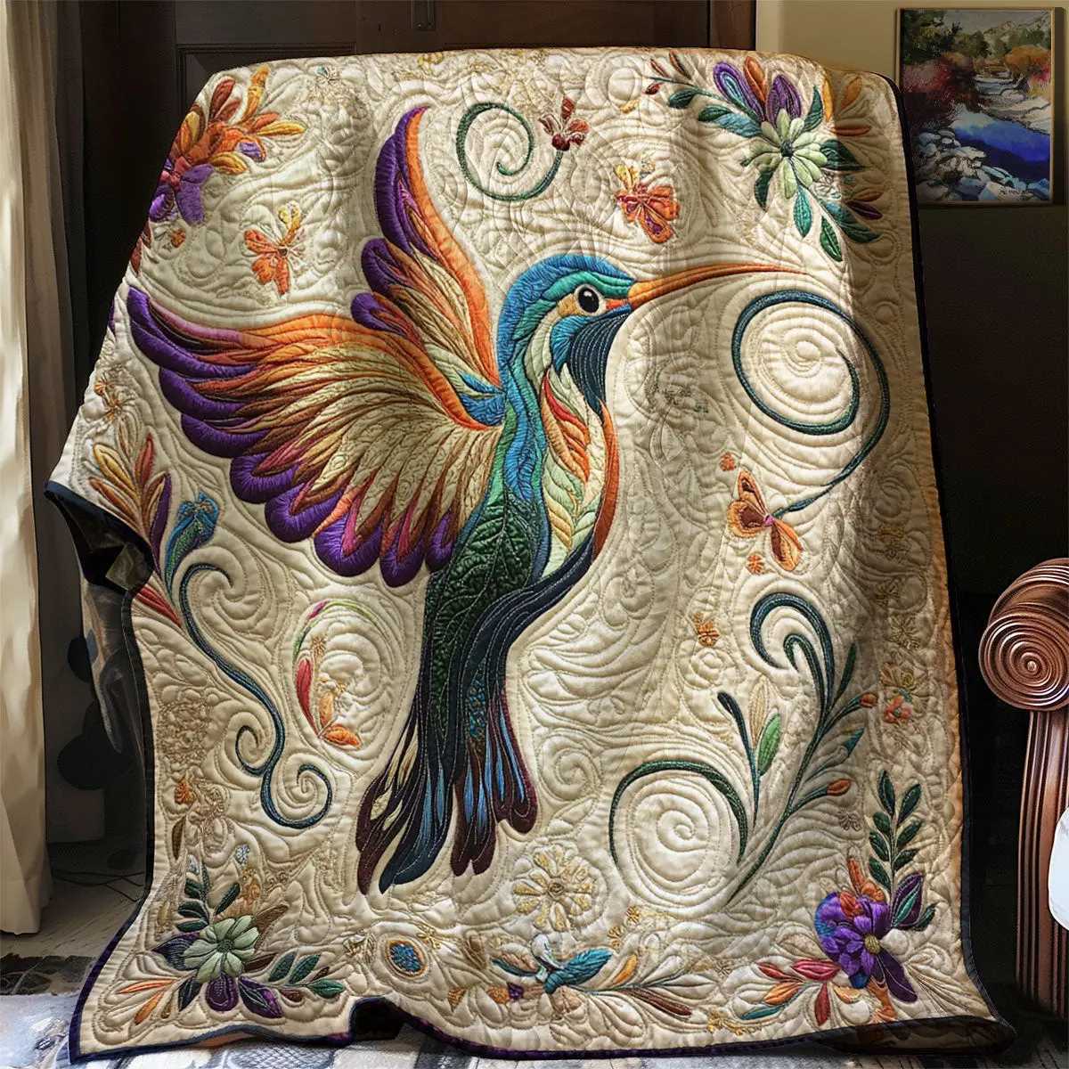Hummingbird Easter Quilt Blanket For Couch 1St Mothers Day Gifts