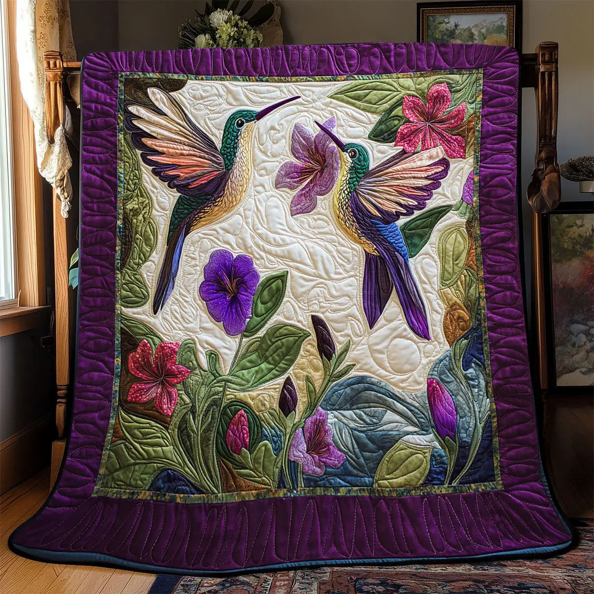 Hummingbird Quilt Blanket Secret Patrick Gift Ideas