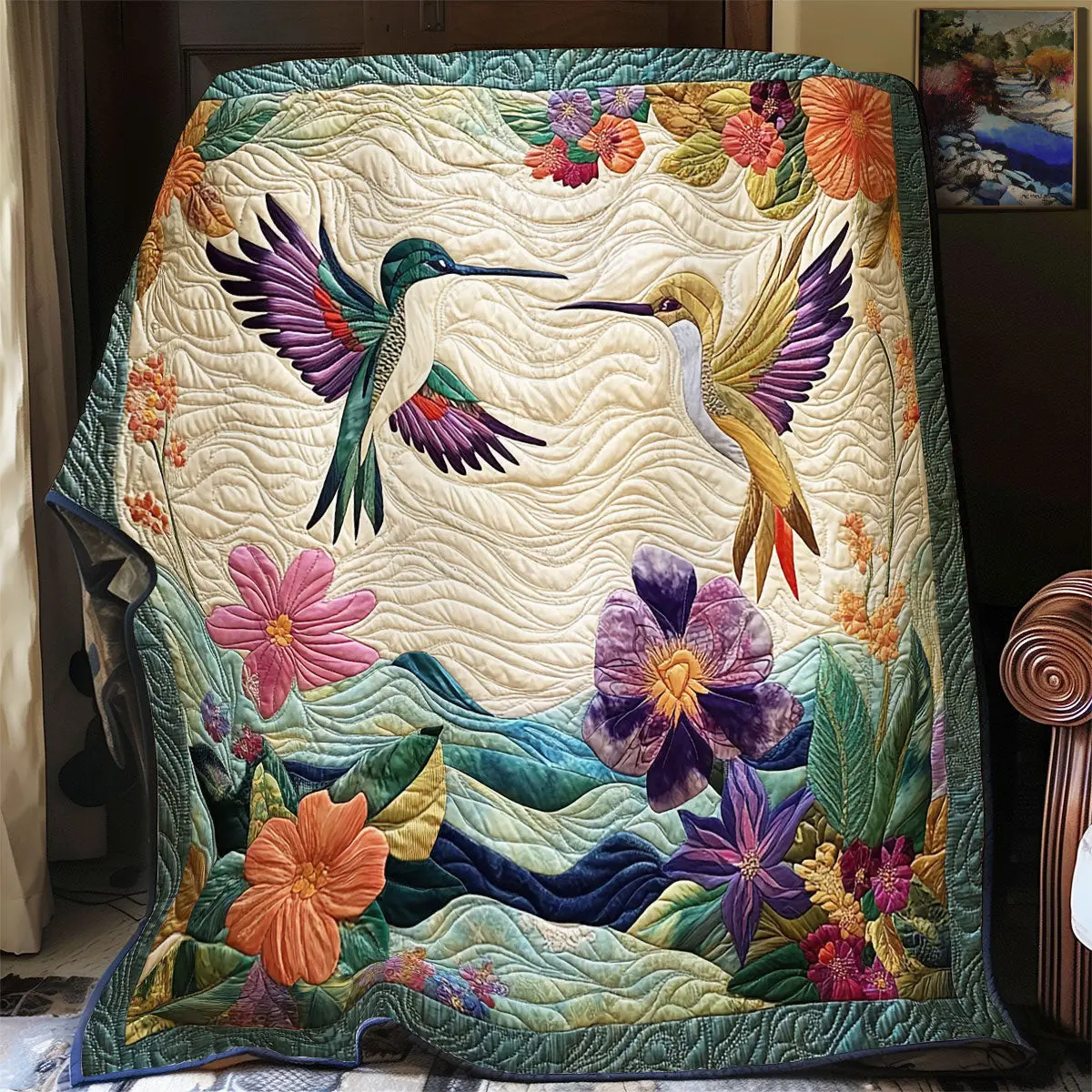Hummingbird Quilt Blankets Best Father's Day Gifts For Dad