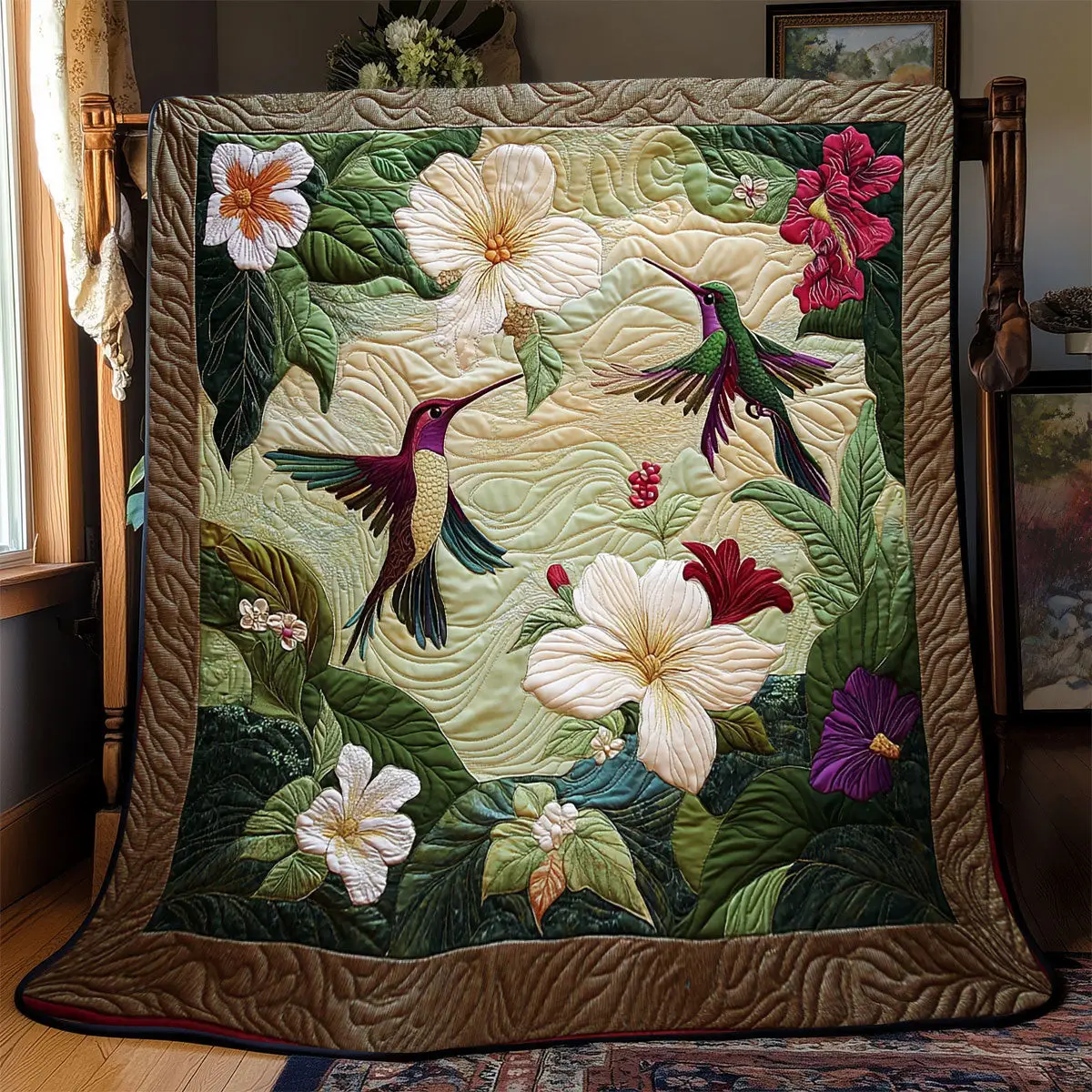 Hummingbird Quilt Blankets Best Father's Day Gifts For First Time Dad