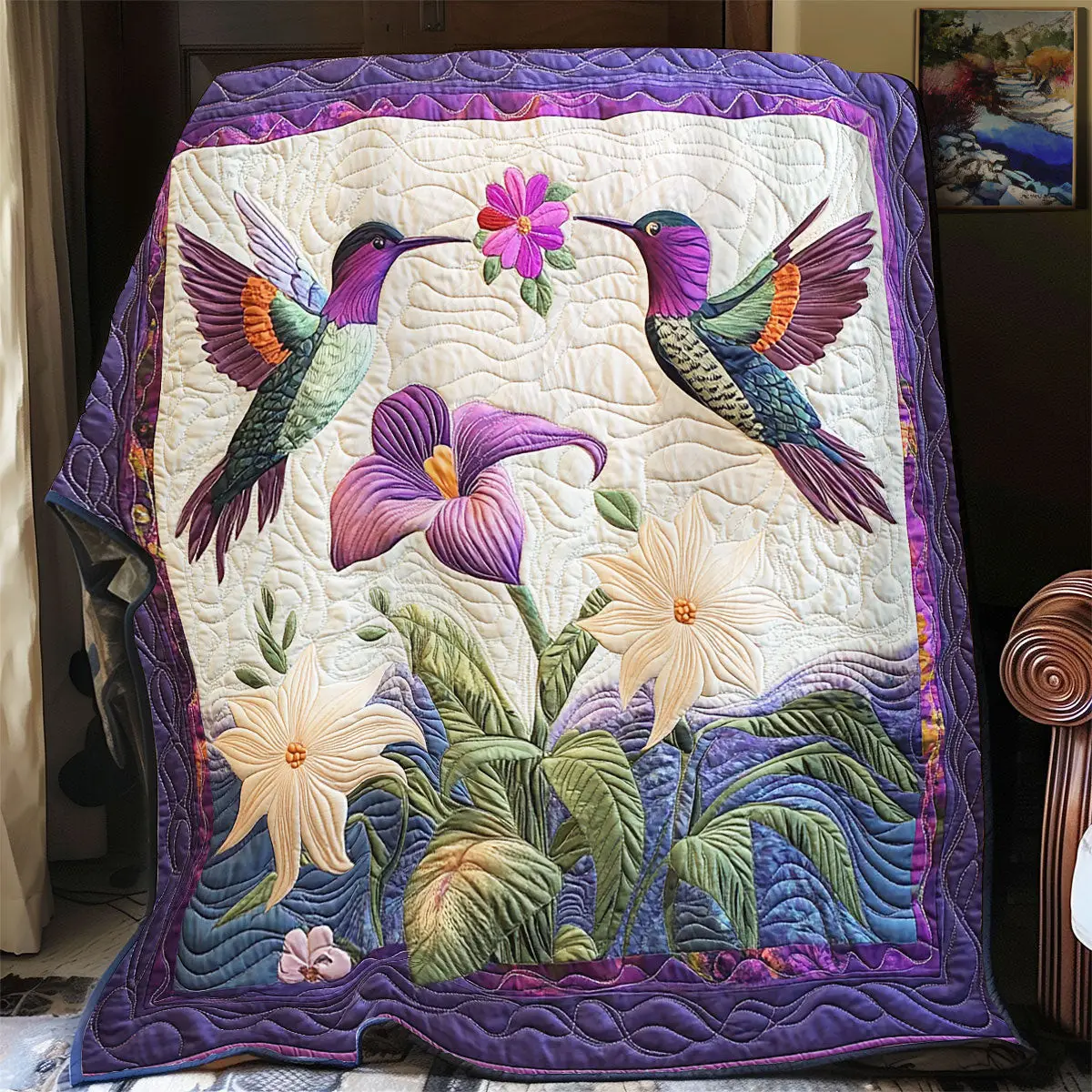 Hummingbird Quilt Blankets Mother's Day Gifts For For Mom From Daughter