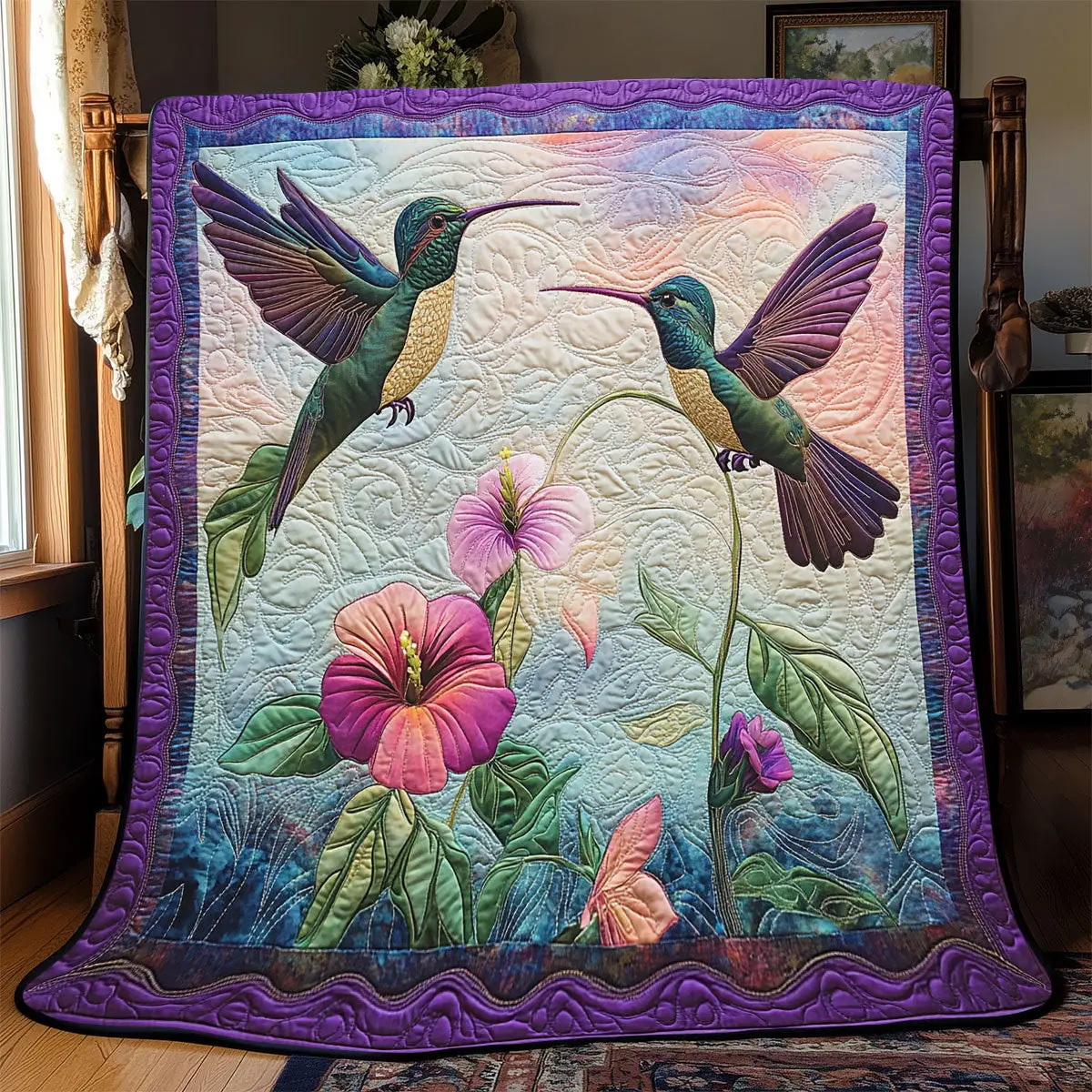 Hummingbird Quilt Blankets Special Mother's Day Presents For Mom