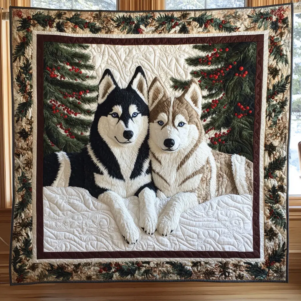 Husk Love Quilt Luxury Quilt Blanket with Decorative Stitching Husk Love Quilt Luxury Quilt Blanket with Decorative Stitching - Image 1