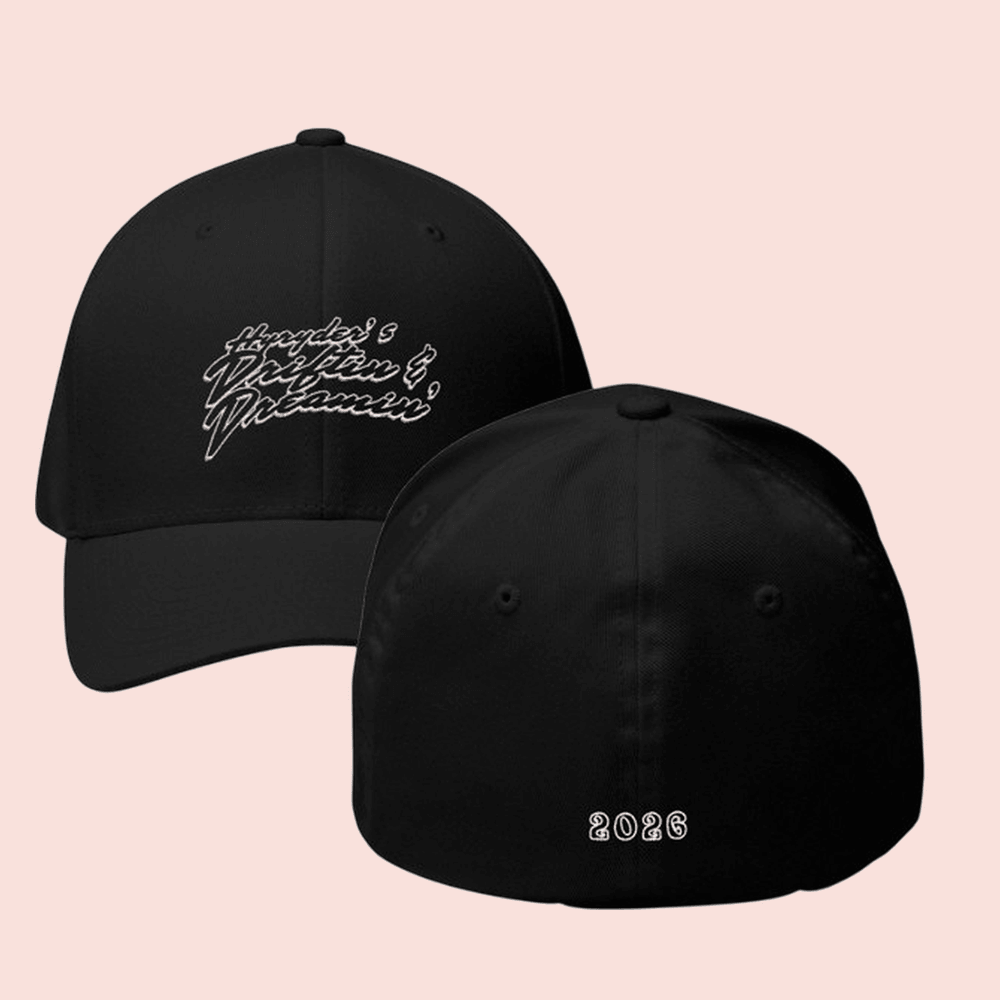 Hyryders Driftin & Dreamin Flex Fit 2026 Hat Embroidered Merch Cap Gift Ideas