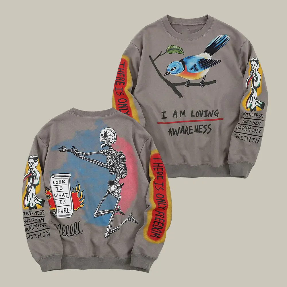 I Am Loving Awareness Kanye West Sweatshirt Kanye West Apparel Present For Best Friends I Am Loving Awareness Kanye West Sweatshirt Kanye West Apparel Present For Best Friends - Image 1