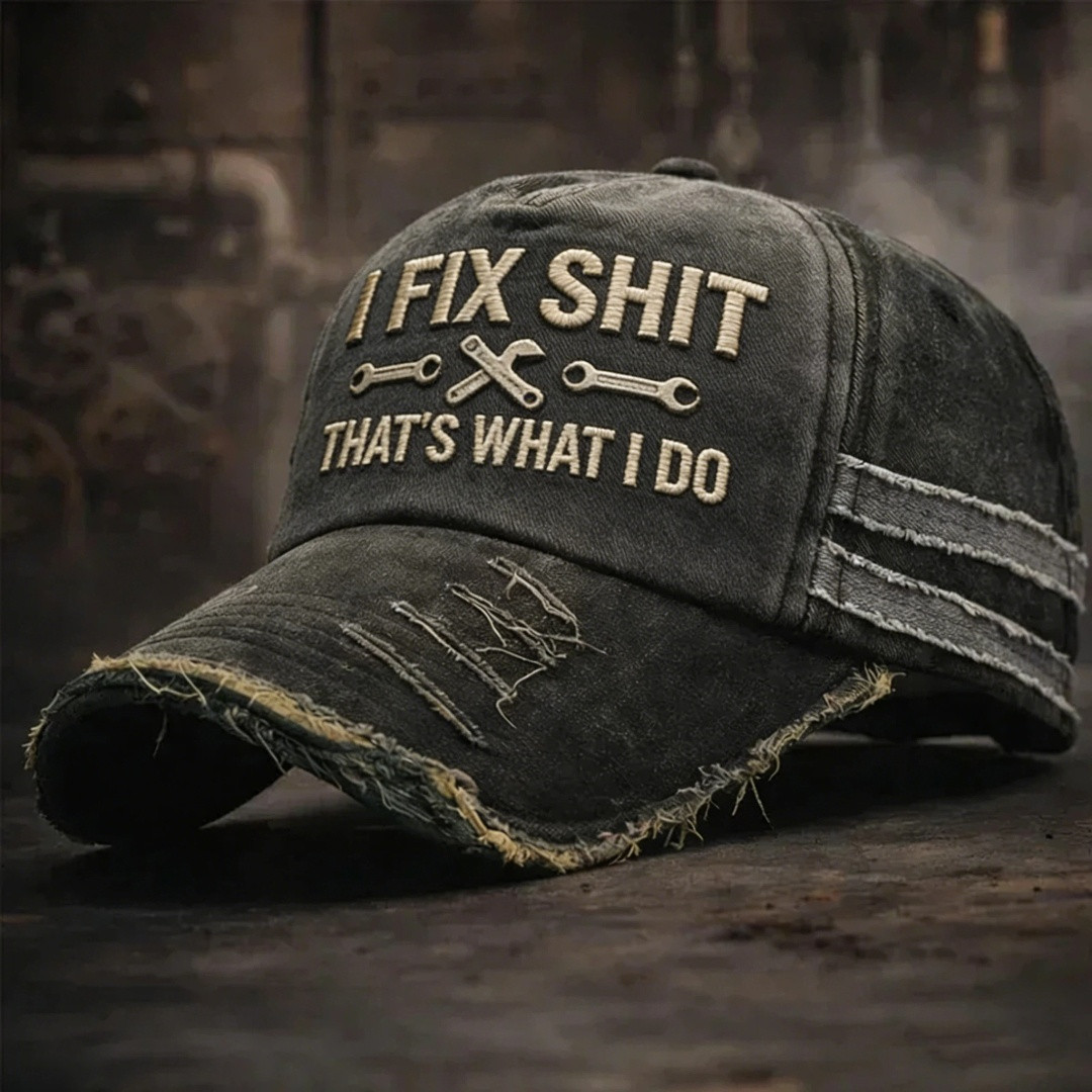 I Fix Shit That’s What I Do Vintage Hat Mens Ball Cap Cool Sayings Special Gift For Biker
