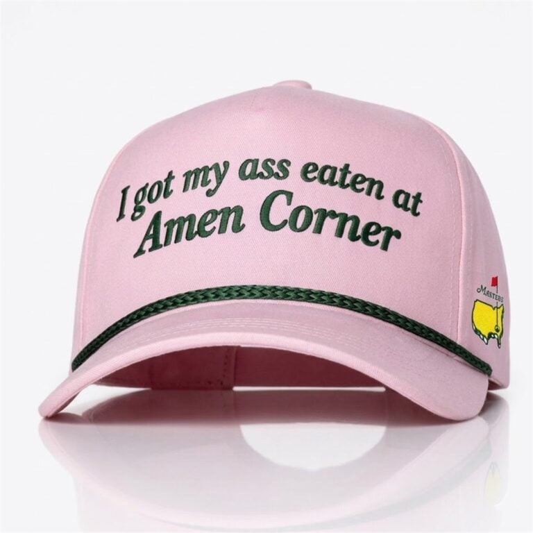 I Got My Ass Eaten Baseball Rope Baseball Cap Amen Corner Masters Clothes Gift For Team Spirit