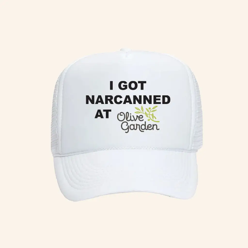 I Got Narcanned At Olive Garden Trucker Hat Humorous Sarcastic Cap Gifts For Friends - WearandDecor