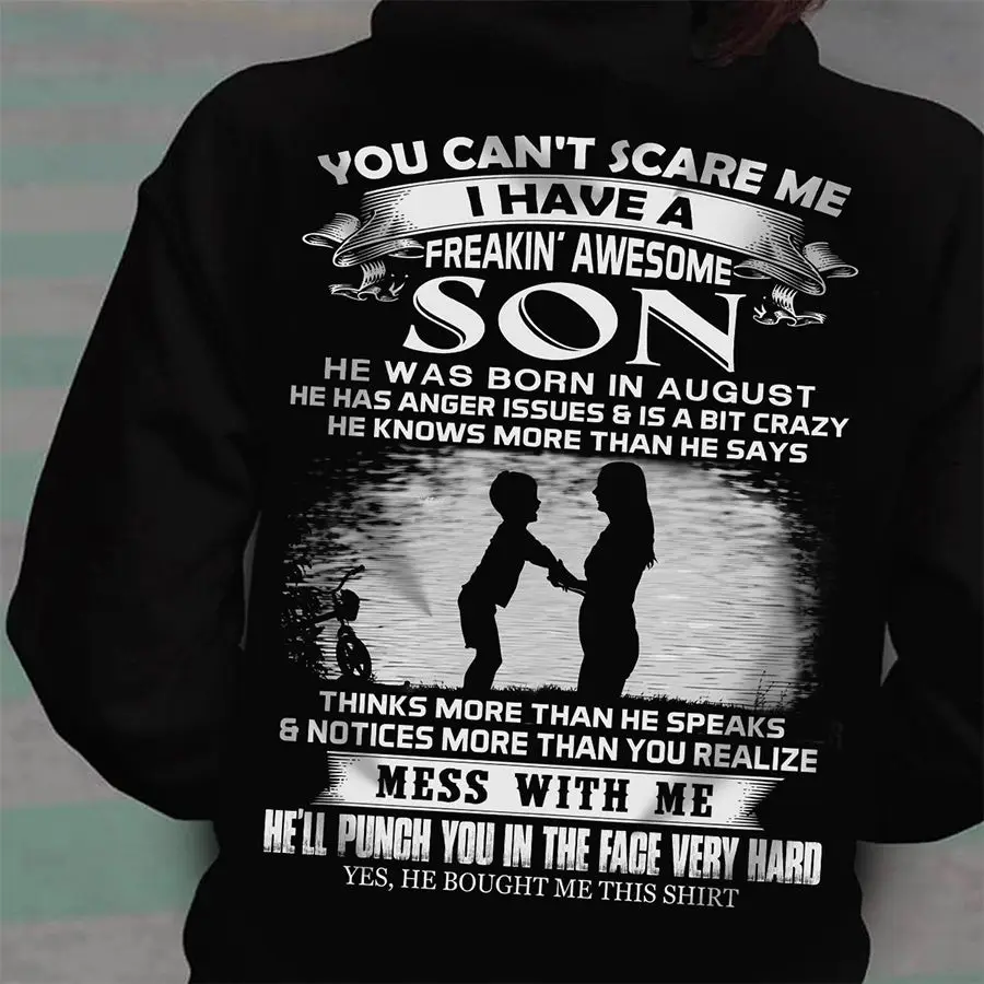 I Have A Freakin’ Awesome Son Hoodie Mess With Me Apparel Mother’s Day Gifts