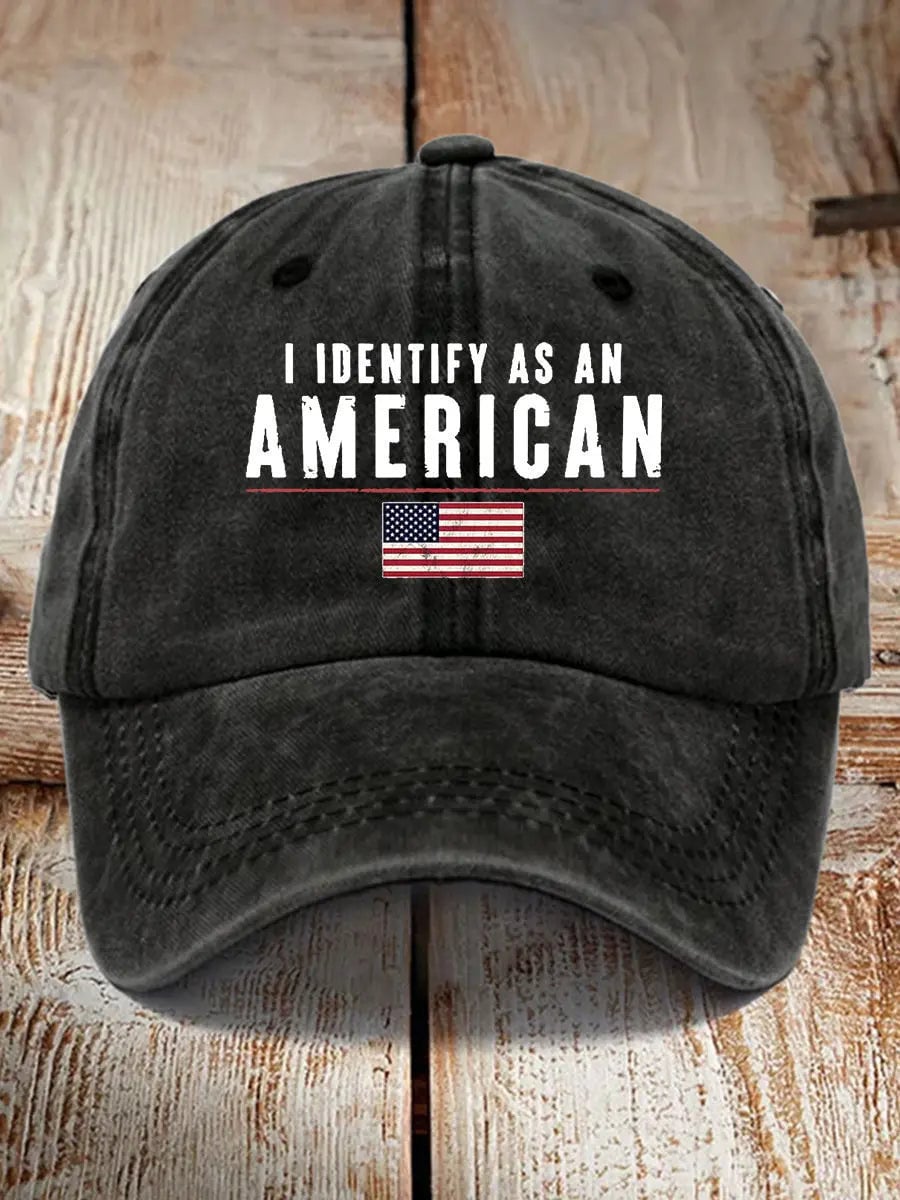 I Identify As An American Hat 250th Anniversary Baseball Cap For Freedom Day Themed Gifts