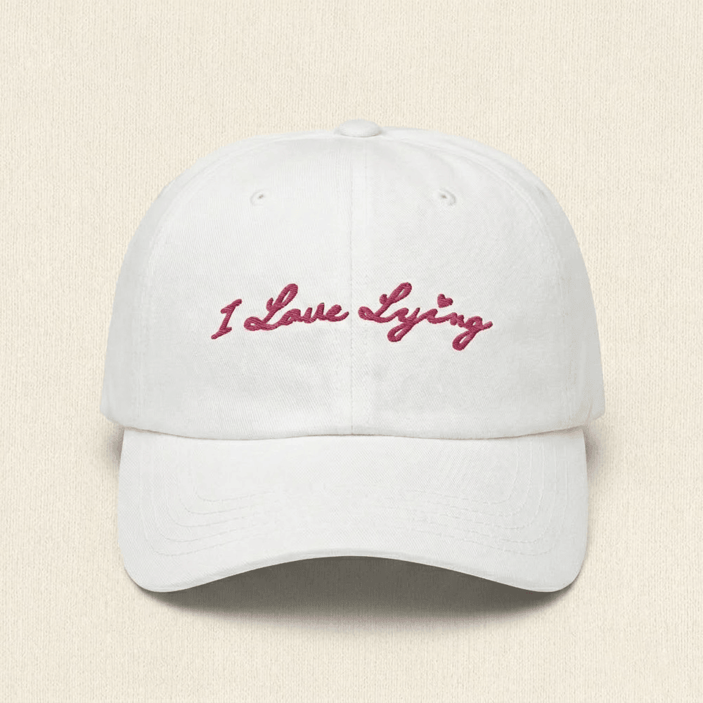 I Love Lying Hat Funny Sayings I Love Lying Baseball Cap For Ladies Gifts For Her