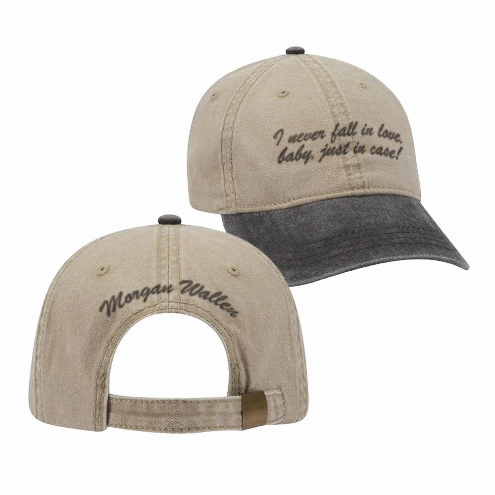 I Never Fall In Love Vintage Hat Morgan Wallen Baseball Cap Music Lover Gift For Friends I Never Fall In Love Vintage Hat Morgan Wallen Baseball Cap Music Lover Gift For Friends - Image 1