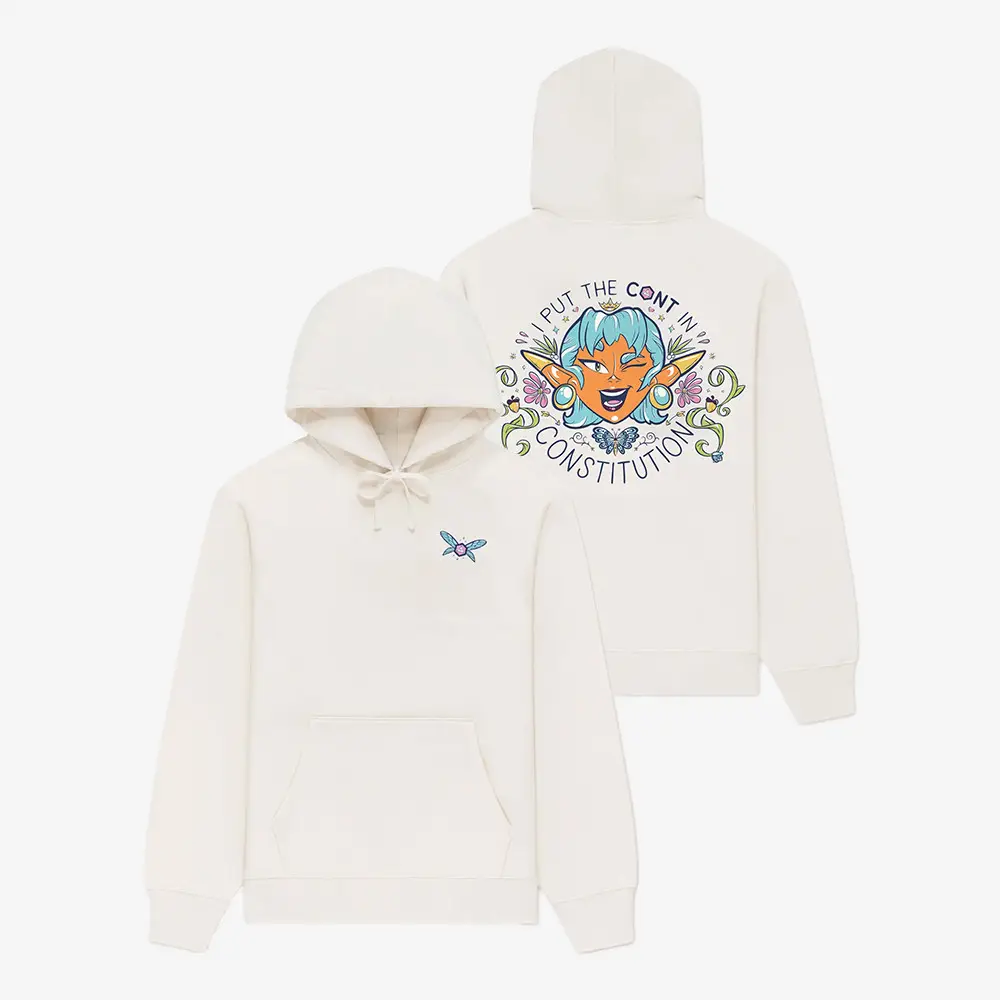 I Put The Cont In Constitution Hoodie Dungeons And Drag Queens Dimension 20 Clothing
