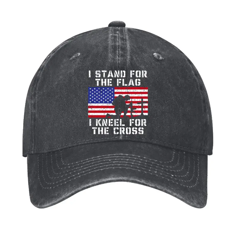I Stand For The Flag I Kneel For The Cross Cap Funny Saying Shirt for Men – Hilarious Quote Tee