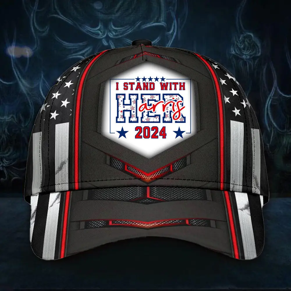 I Stand With Her Harris 2024 Hat Kamala For President Hat Gifts For Boyfriend I Stand With Her Harris 2024 Hat Kamala For President Hat Gifts For Boyfriend - Image 1