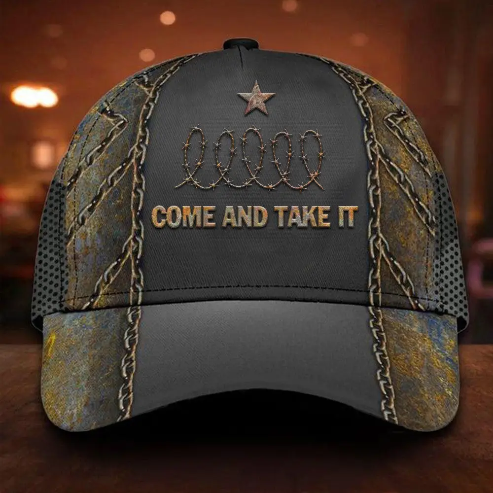 I Stand With Texas Hat Come Take It Razor Wire Hat -WearandDecor