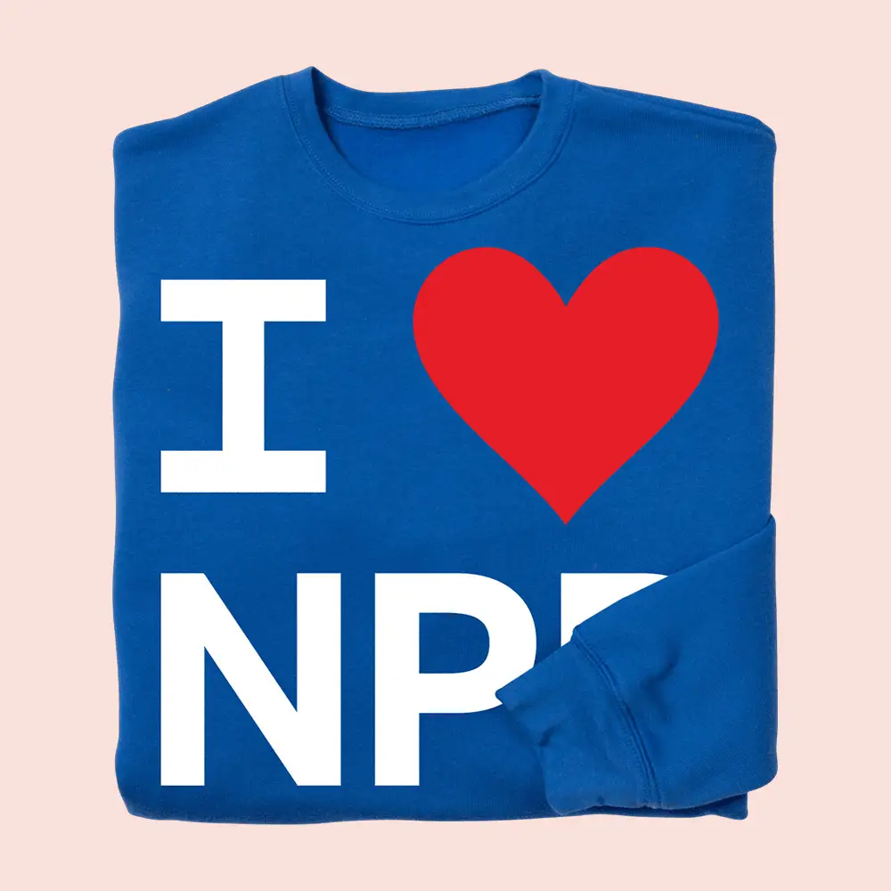 Iconic Bit Of NPR Merch I Heart NPR Sweatshirt Present For NPR Fans