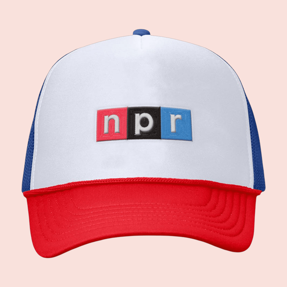 Iconic Bit Of NPR Merch NPR Full Color Logo Trucker Hat Gifts Ideas For Fans
