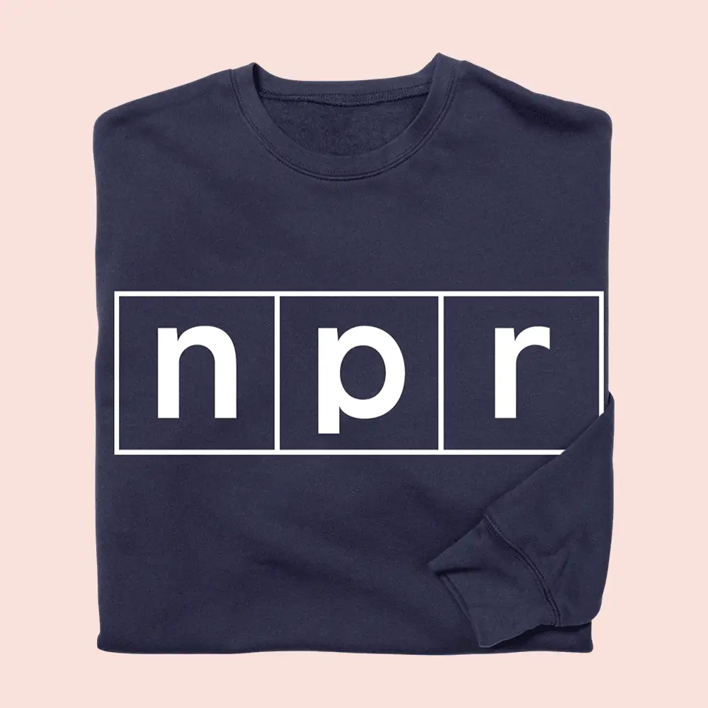 Iconic Bit Of NPR Merch NPR Logo Sweatshirt Birthday Gift Ideas For Boyfriend