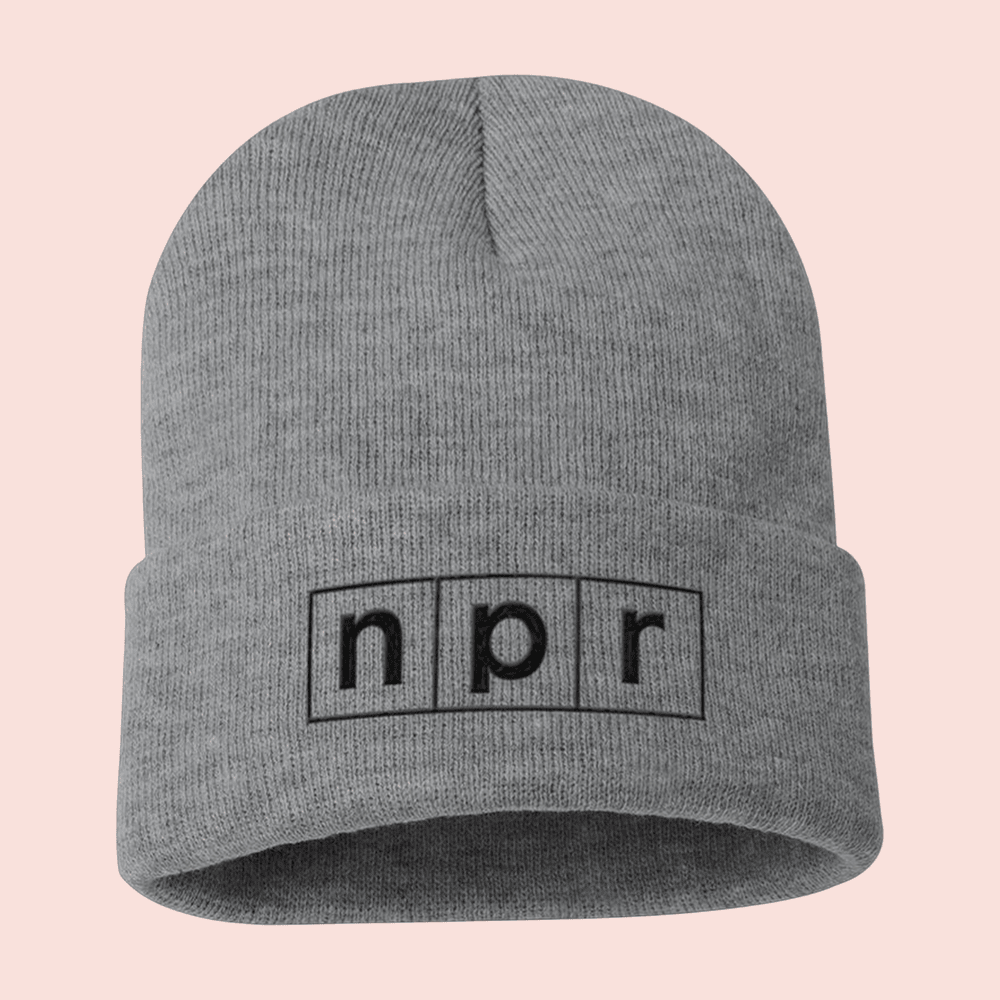 Iconic Bit Of NPR Merch NPR Single Color Logo Beanie Gifts For NPR Fans