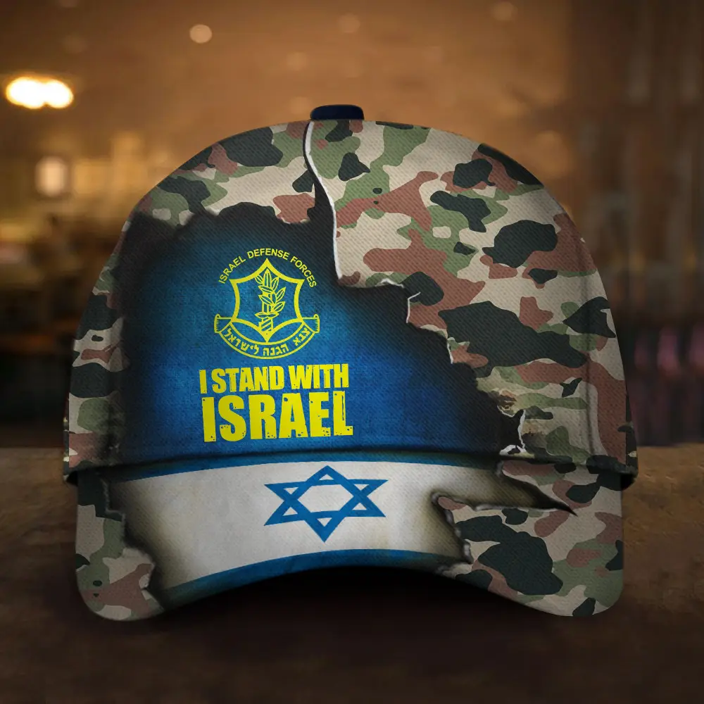 IDF Hat Israeli Army Hat I Stand With You Israel Camo Cap Israel Defense Forces Merchandise