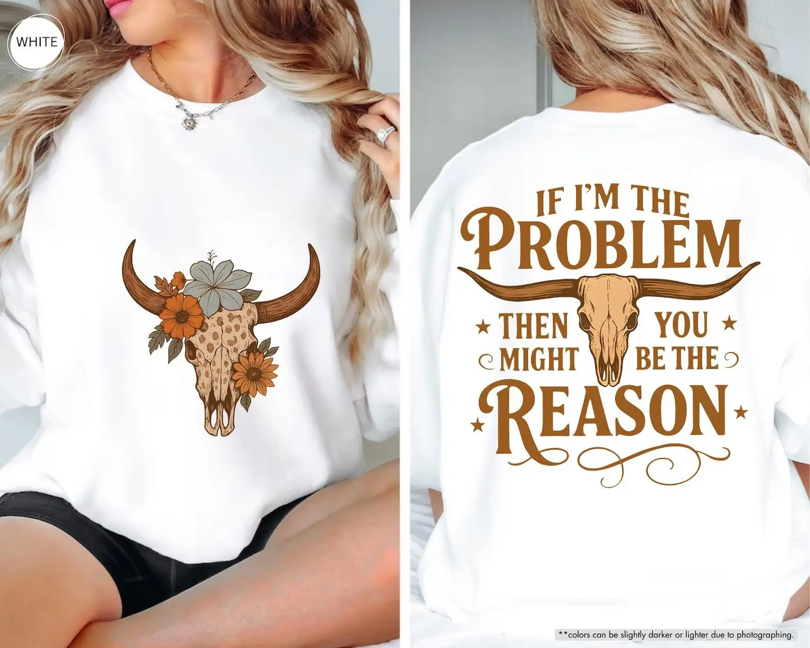 If I'm The Problem Then You Might Be The Reason Sweatshirt Country Music Lover Gifts If I'm The Problem Then You Might Be The Reason Sweatshirt Country Music Lover Gifts - Image 1