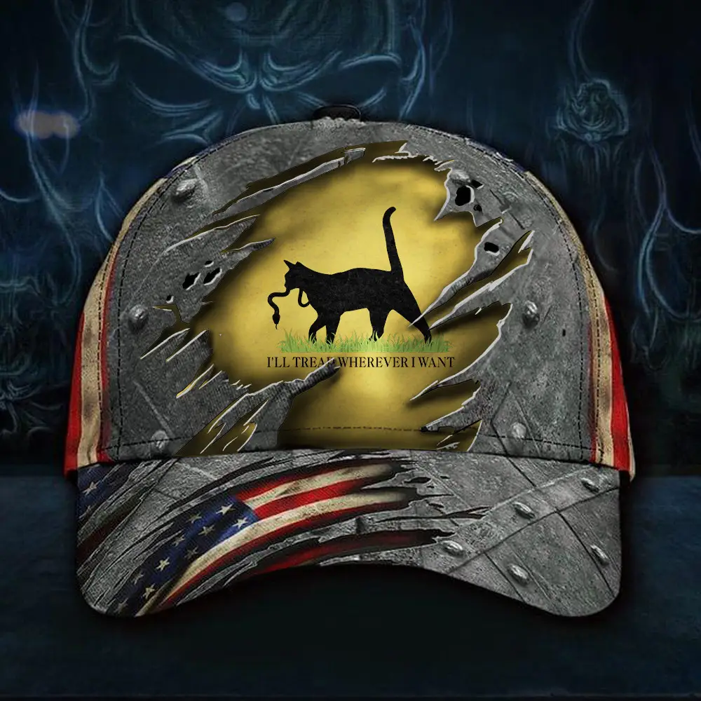 I'll Tread Wherever I Want Hat Childless Cat Ladies For Kamala Vintage Hat Gifts For Him