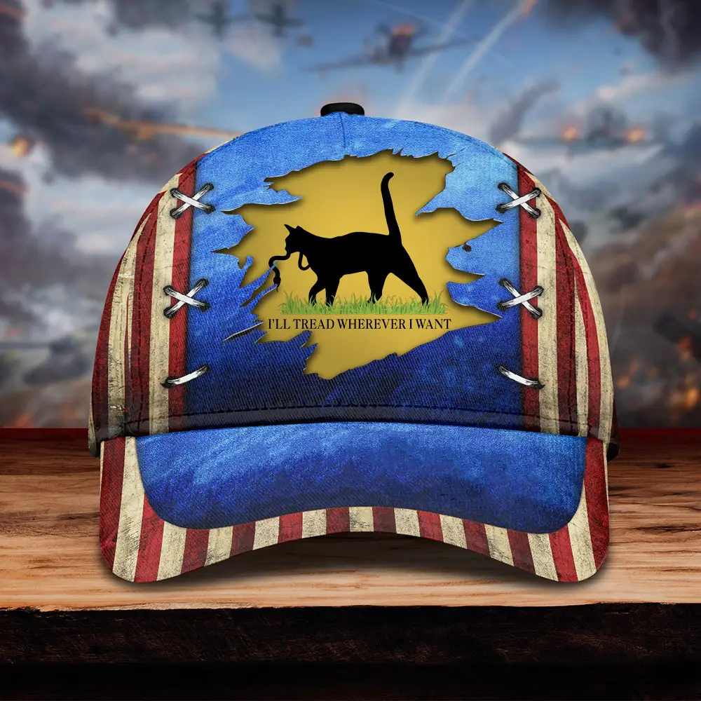 I'll Tread Wherever I Want Hat Childless Cat Lady Hat Kamala Harris 2024 Hat Gifts For Dad