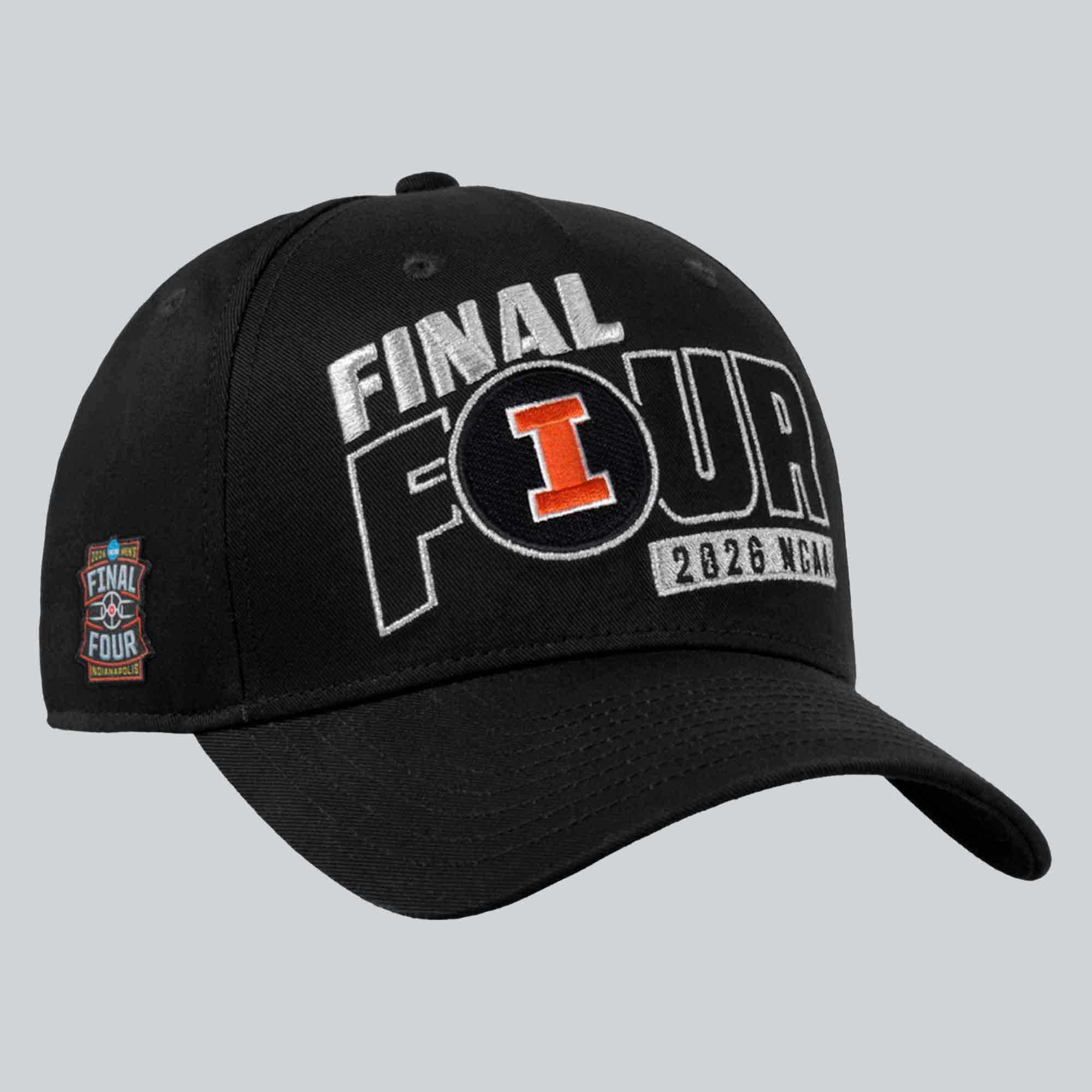 Illinois 2026 NCAA Men's Basketball Tournament March Madness Final Four Locker Room Hat Embroidered Illinois 2026 NCAA Men's Basketball Tournament March Madness Final Four Locker Room Hat Embroidered - Image 1