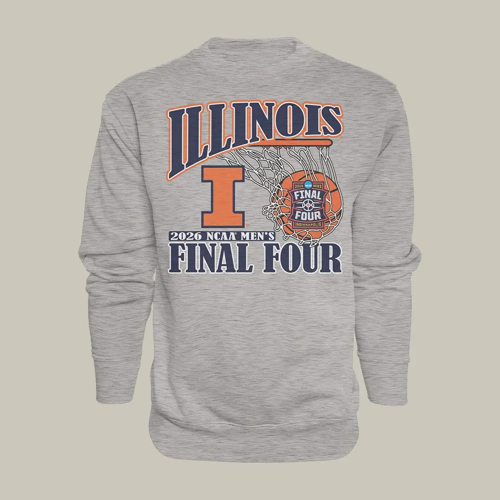 Illinois Basketball Final Four Sweatshirt 2026 NCAA Men's Final Four Apparel Present For Father's Day Illinois Basketball Final Four Sweatshirt 2026 NCAA Men's Final Four Apparel Present For Father's Day - Image 1