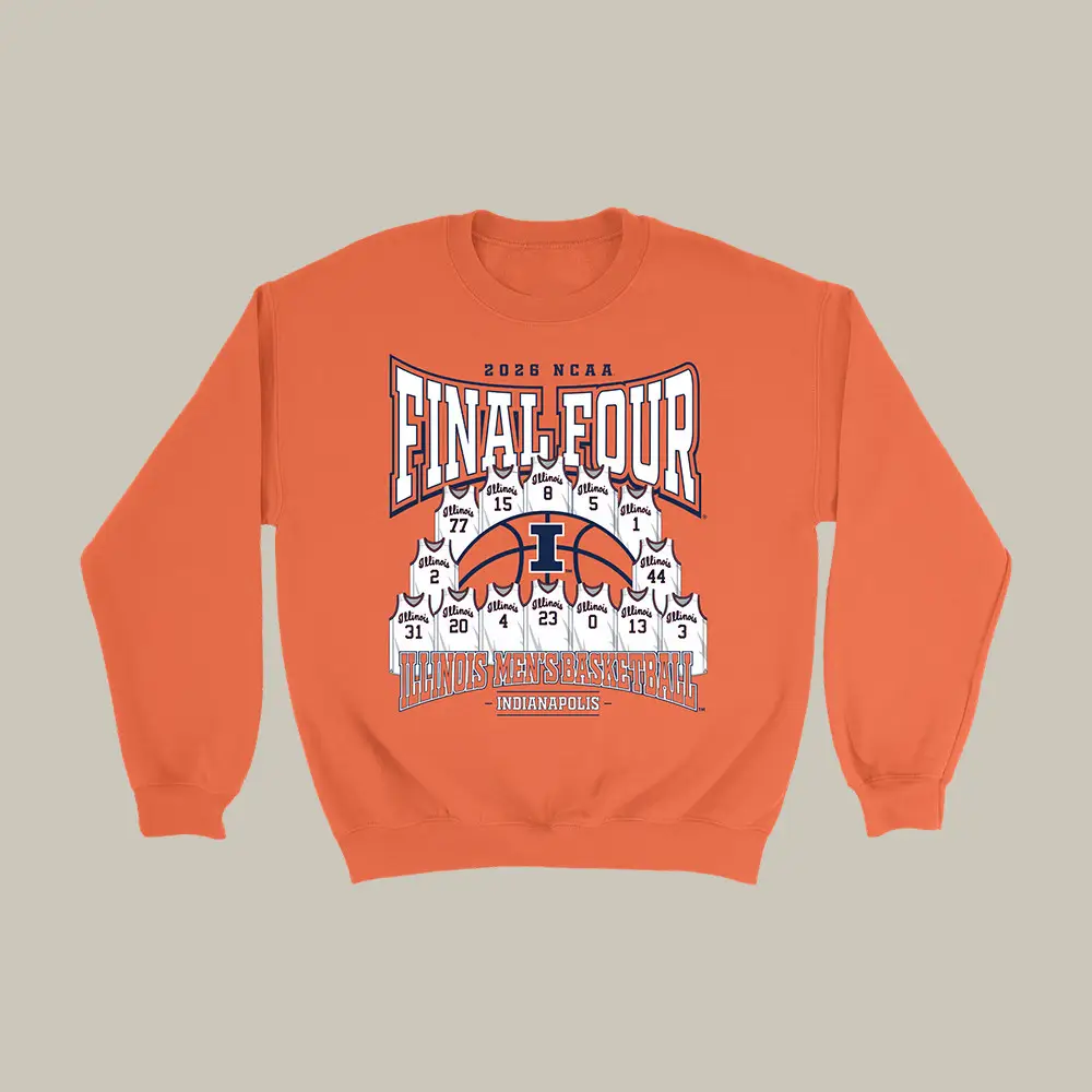 Illinois Fighting Illini 2026 NCAA Basketball Final Four Sweatshirt Basketball Apparel Gift For Fans