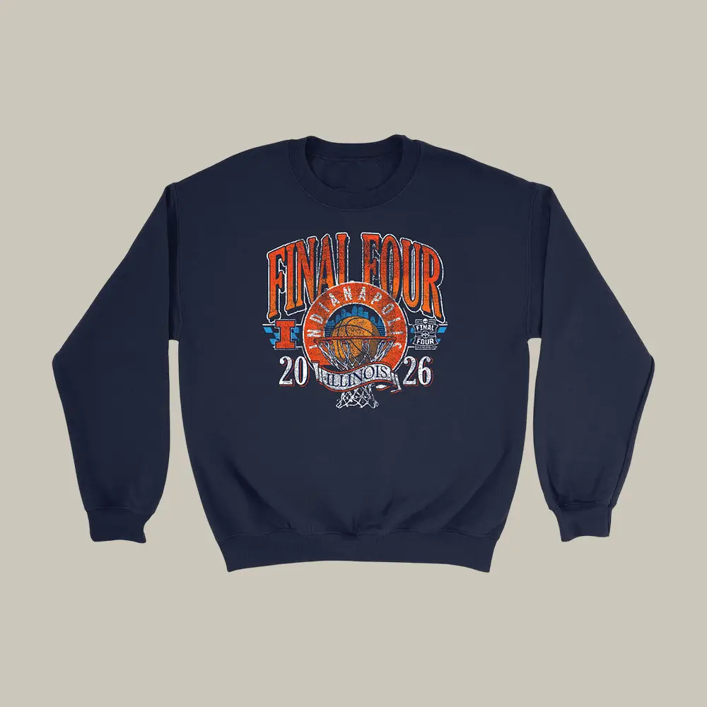 Illinois Fighting Illini 2026 NCAA Men's Basketball Sweatshirt March Madness Apparel Gift Idea Illinois Fighting Illini 2026 NCAA Men's Basketball Sweatshirt March Madness Apparel Gift Idea - Image 1