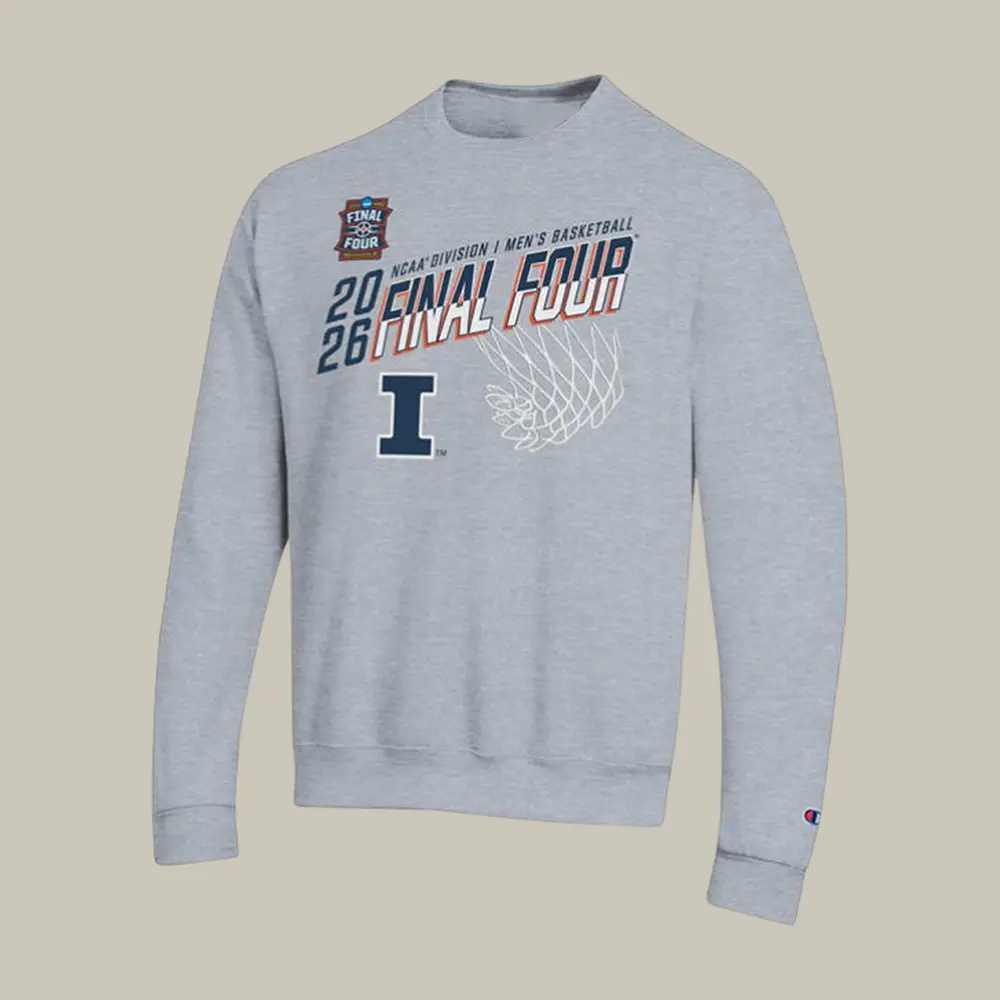 Illinois Fighting Illini 2026 NCAA Men's Final Four Sweatshirt Basketball Apparel Fan Gear Illinois Fighting Illini 2026 NCAA Men's Final Four Sweatshirt Basketball Apparel Fan Gear - Image 1