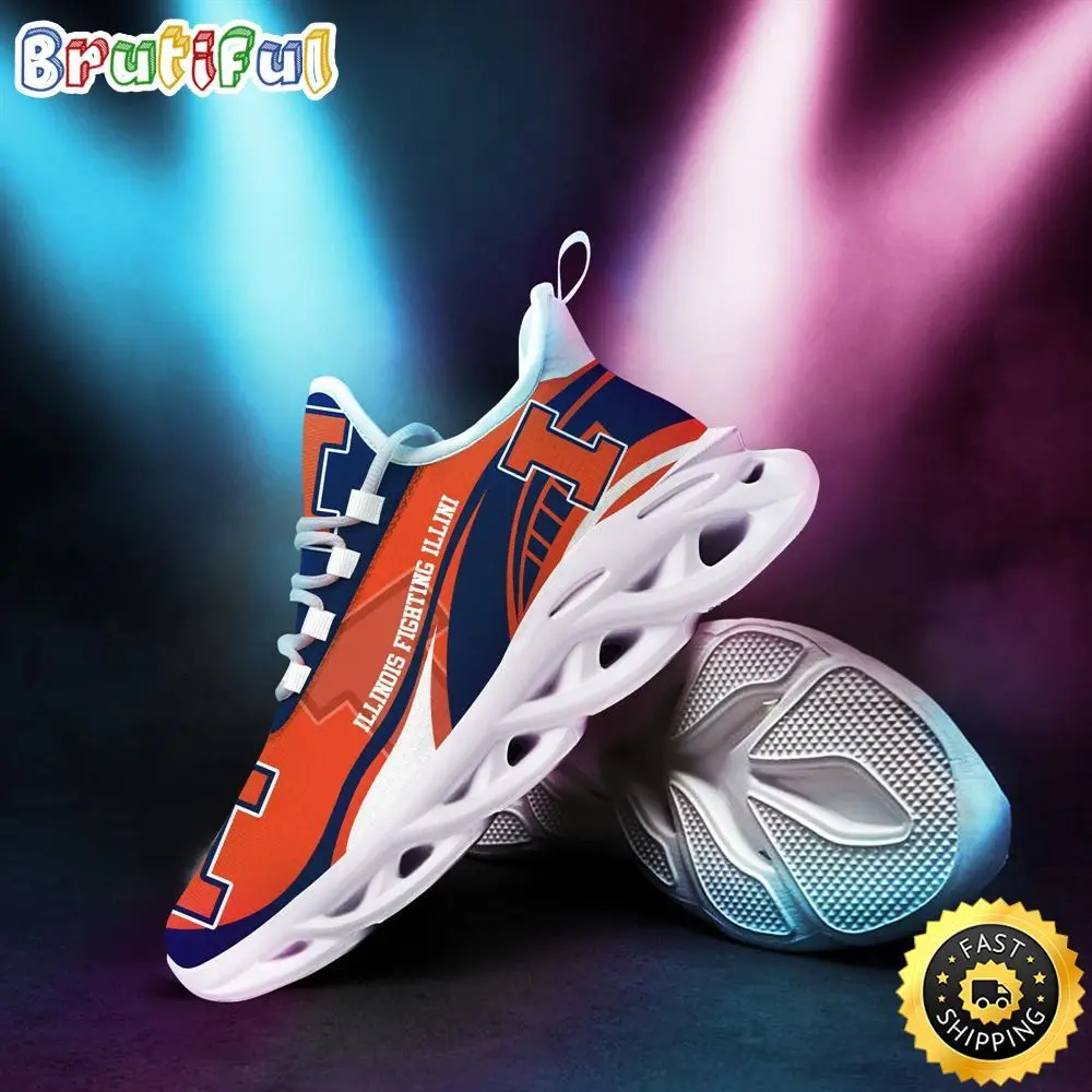 Illinois Fighting Illini Sneakers Max Soul Shoes Elevate Your Every Step