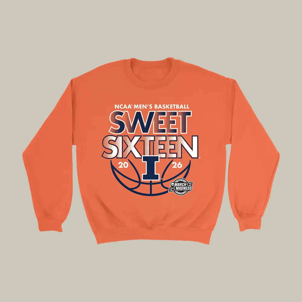 Illinois Fighting Illini Sweet Sixteen Final Four Sweatshirt March Madness Apparel Gift For Him