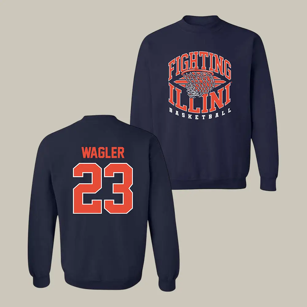 Illinois NCAA Men's Basketball Keaton Wagler Sweatshirt South Regional Champs Apparel Fan Gear Illinois NCAA Men's Basketball Keaton Wagler Sweatshirt South Regional Champs Apparel Fan Gear - Image 1