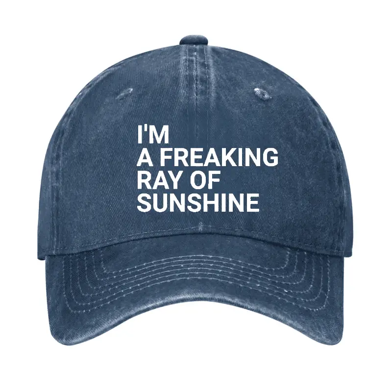 I'm A Freaking Ray Of Sunshine Joke Cap Funny Quote Shirt for Men – Humor Graphic Tee