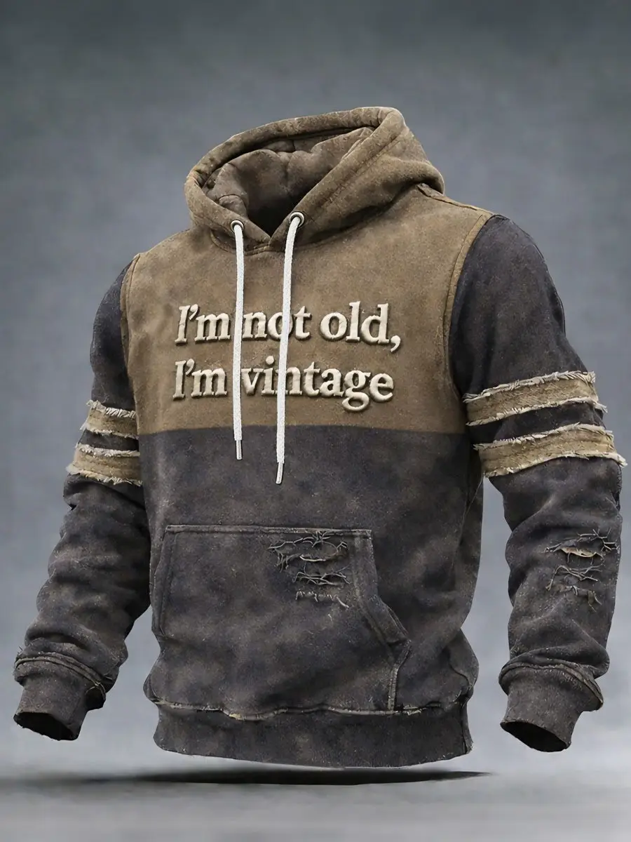 I'm Not Old I'm Vintage Hoodie Funny Old Fuckers Club Saying Hoodie Father's Day Gifts