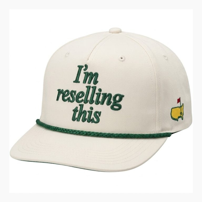 I'm Reselling This Rope Baseball Cap Golf Masters Logo Clothes Gift For Game Day Mom