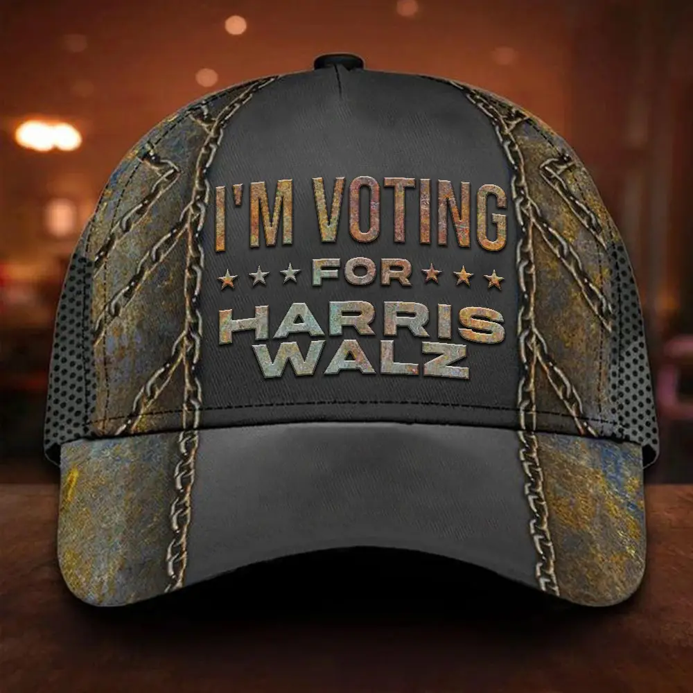 I'm Voting For Harris Walz Hat Harris Walz 2024 President-Elect Hat Political Merch